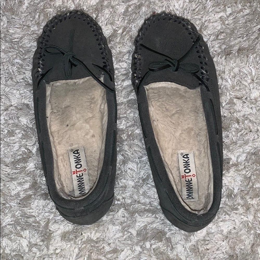 Minnetonka Moccasin - Dark Gray